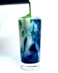 Butterfly Pea Tea with Premium Matcha Green Tea Powder latte