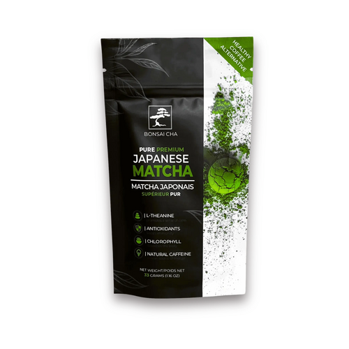 Bonsai Cha Premium Matcha Green Tea Powder Package Front 