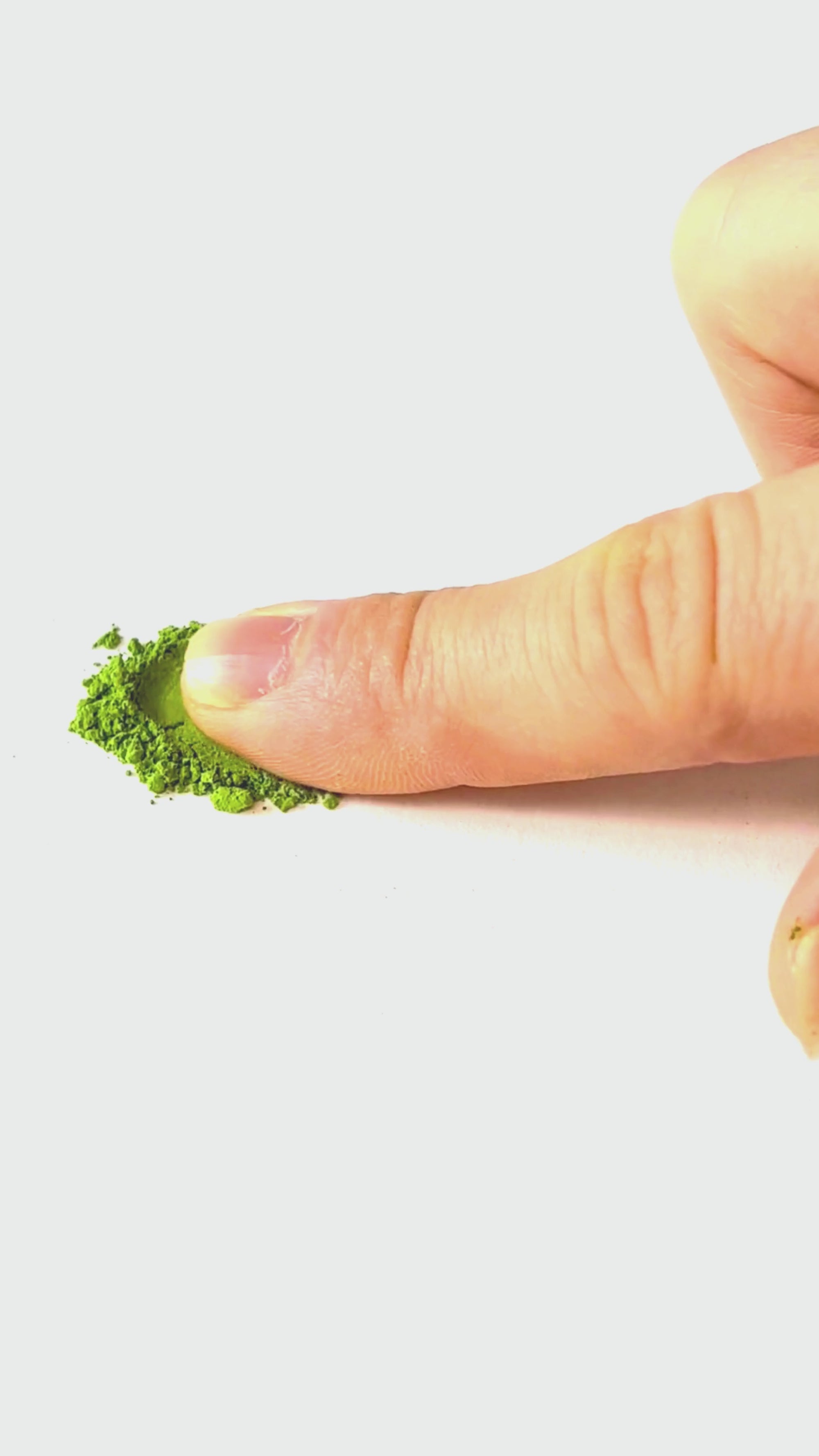 Premium Matcha Green Tea Powder Smear Test